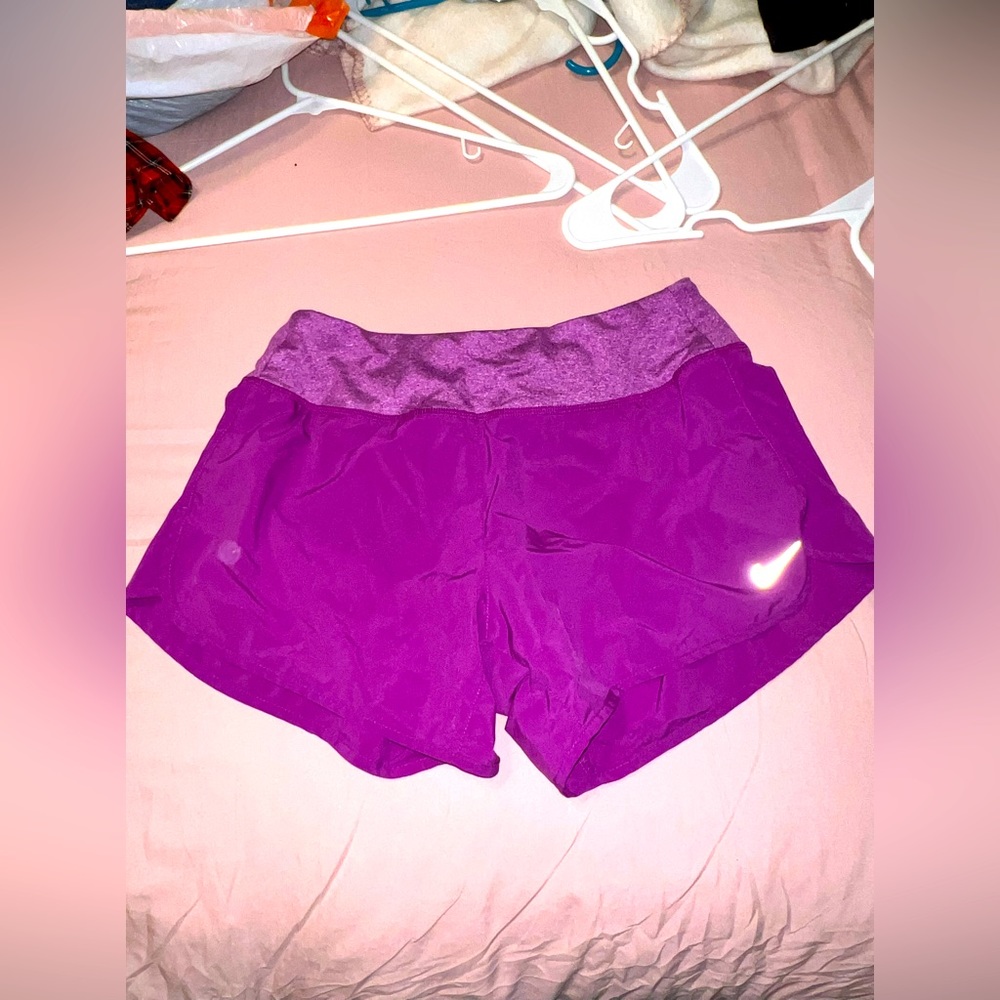 purple nike shorts